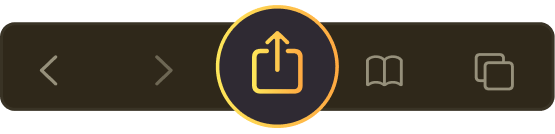 Haz clic en “Compartir” en Safari